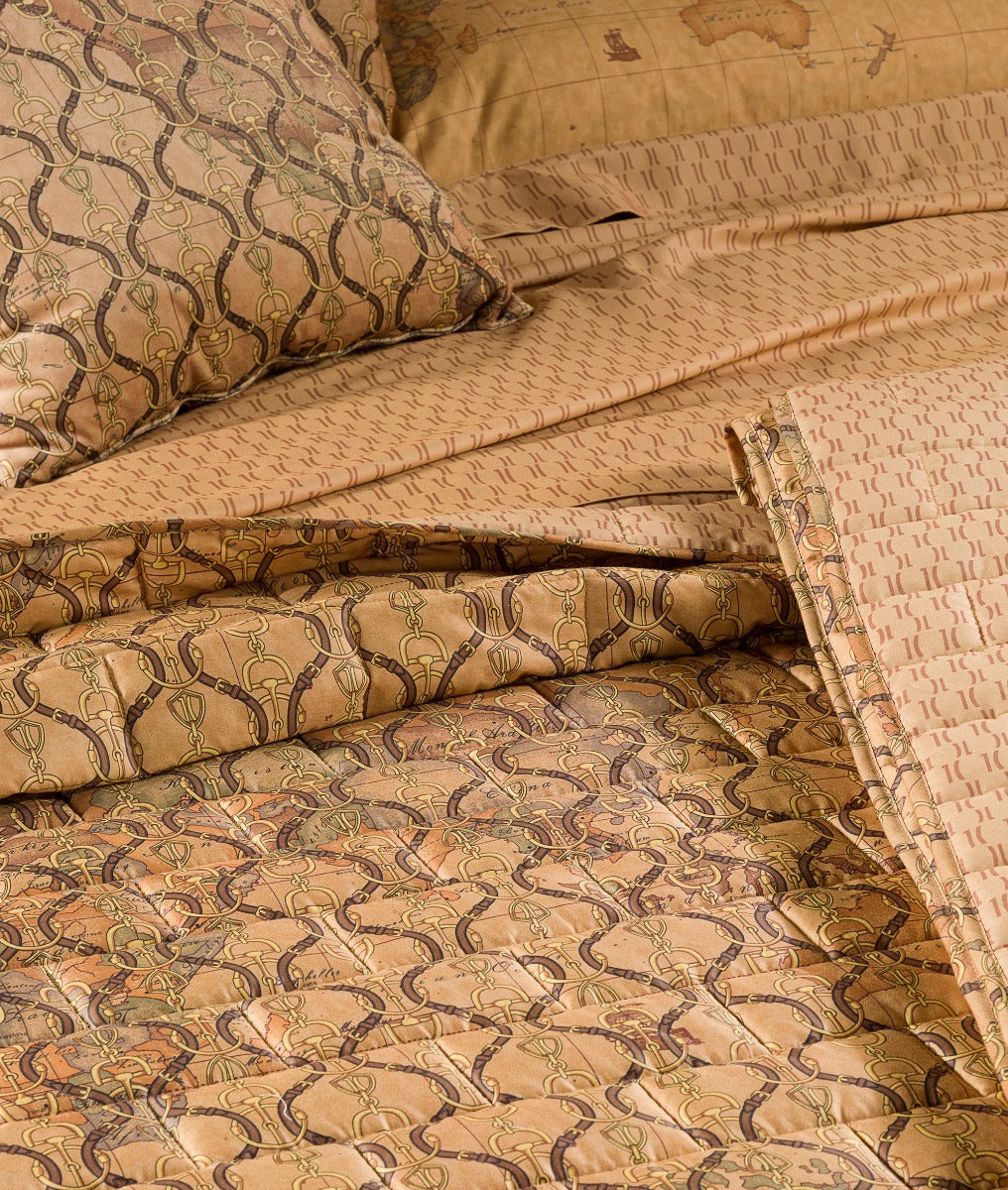 GEO MORSETTO CUOIO - Biancheria Letto - ALVIERO MARTINI 1°CLASSE