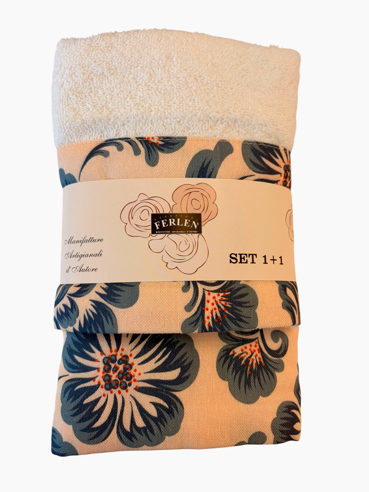 MELANIA SET 1+1 - Biancheria Bagno - FERLEN