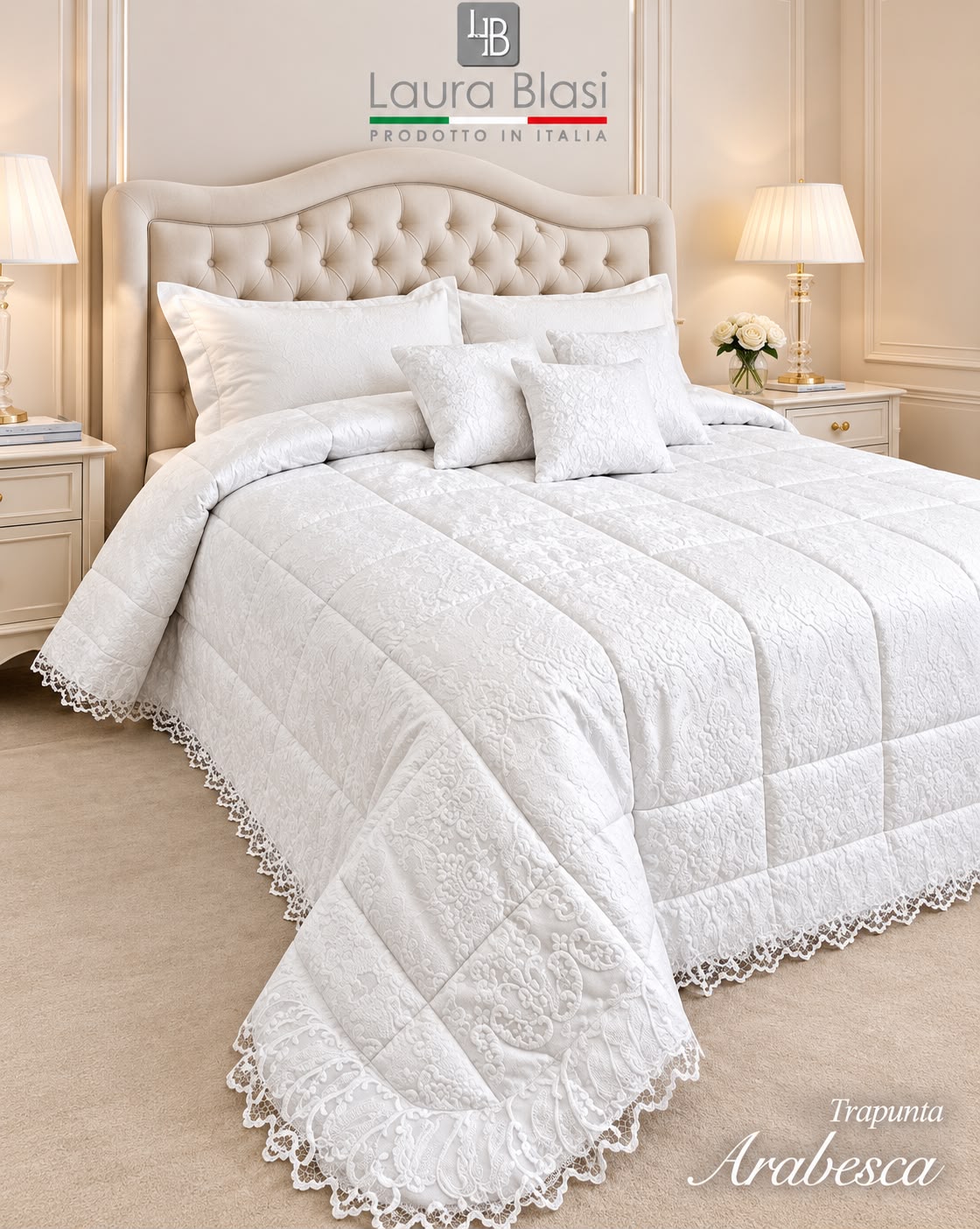 TRAPUNTA ARABESCA - Biancheria Letto - LAURA BLASI