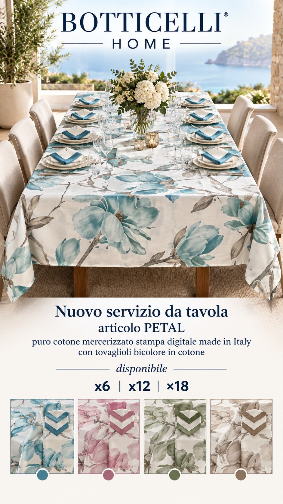 SERVIZIO PETAL - Biancheria Cucina - Botticelli home
