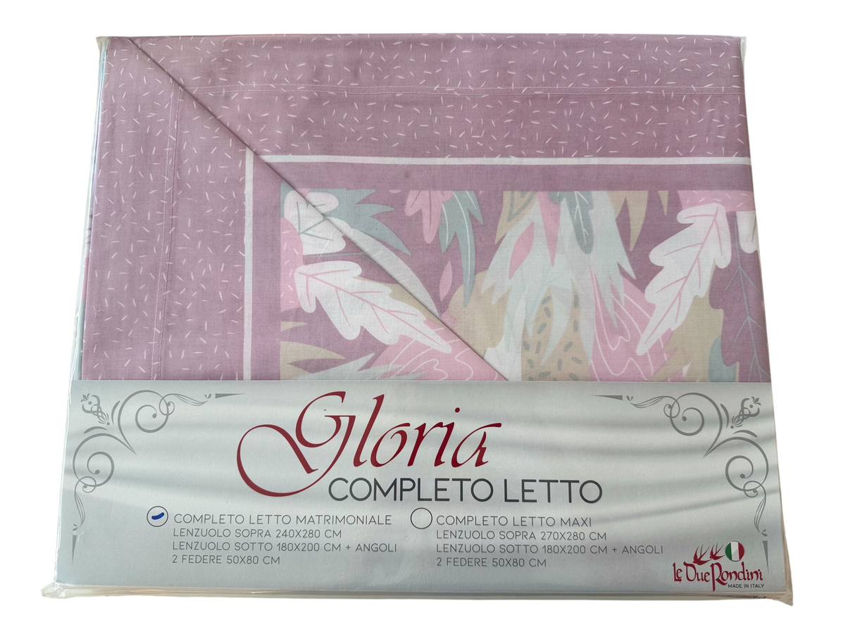 GLORIA FOGLIE - Biancheria Letto - LE DUE RONDINI