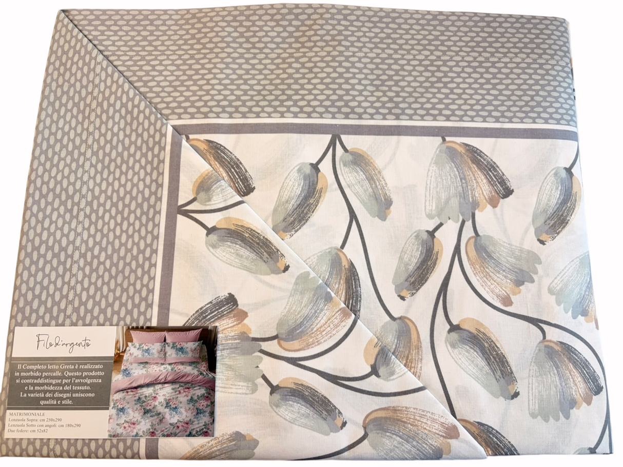 GRETA LENZUOLA - Biancheria Letto - FILO D'ARGENTO
