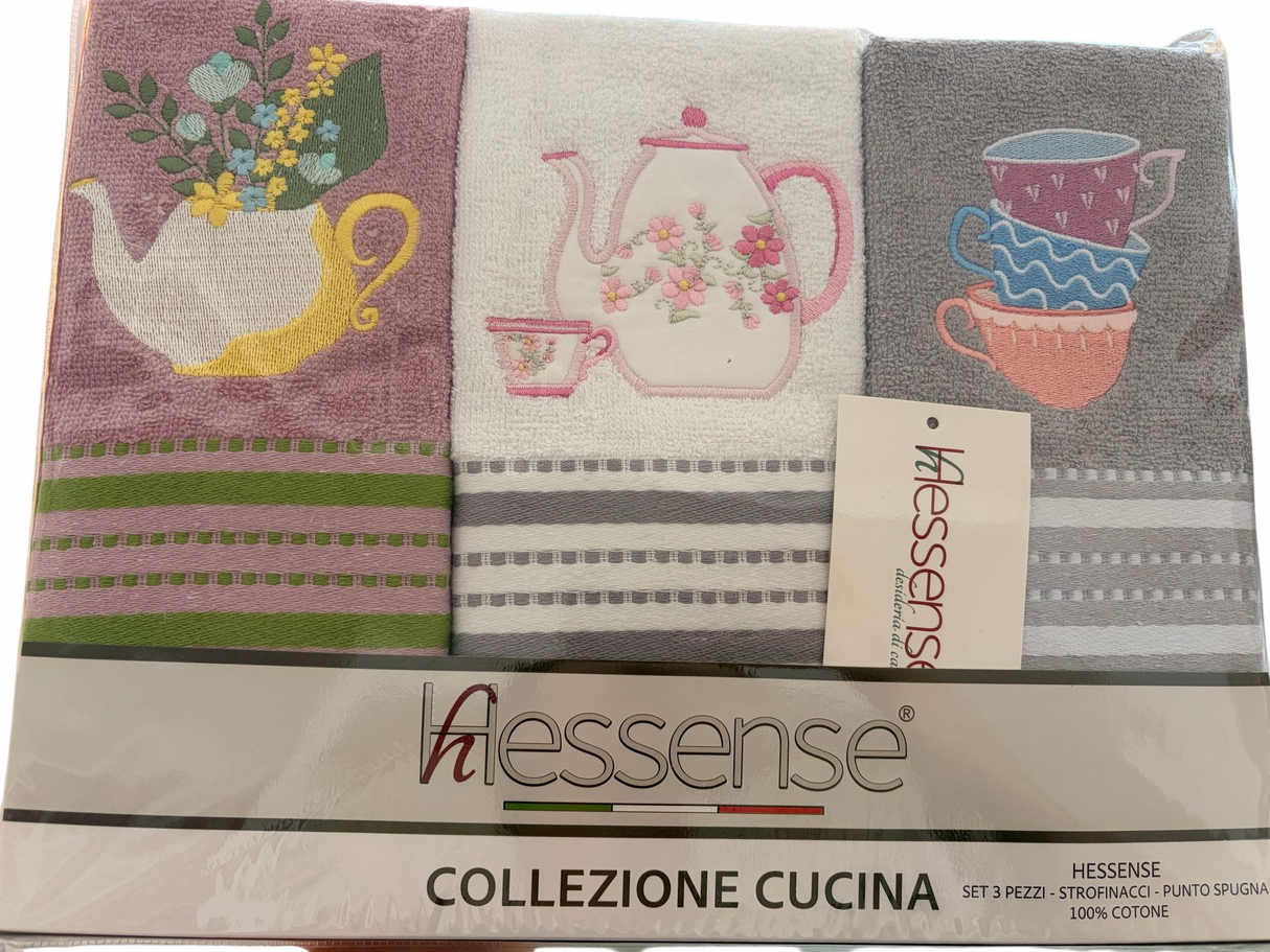 TRIS HESSENSE TAZZE - Biancheria Cucina - HESSENSE