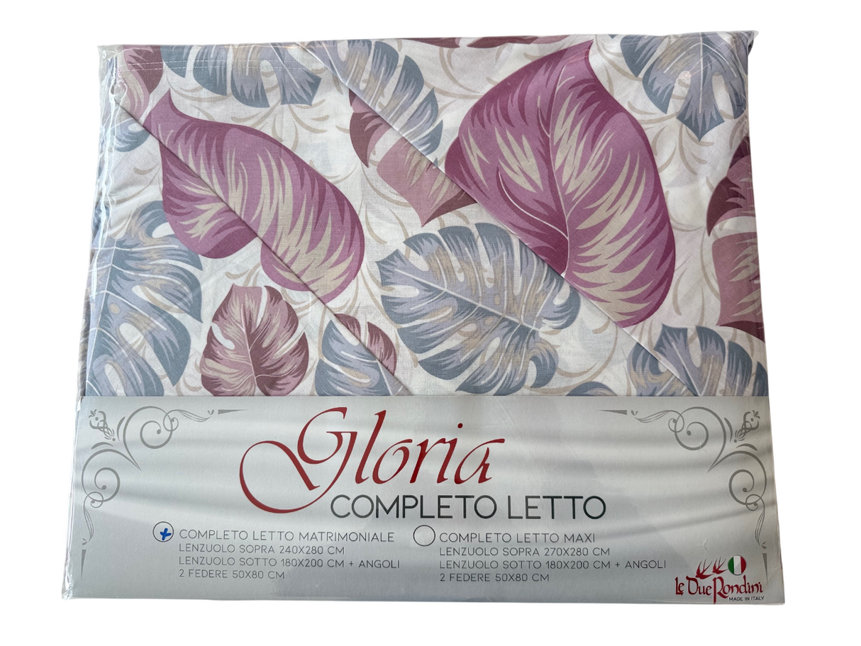 GLORIA MATRIMONIALE - Biancheria Letto - LE DUE RONDINI