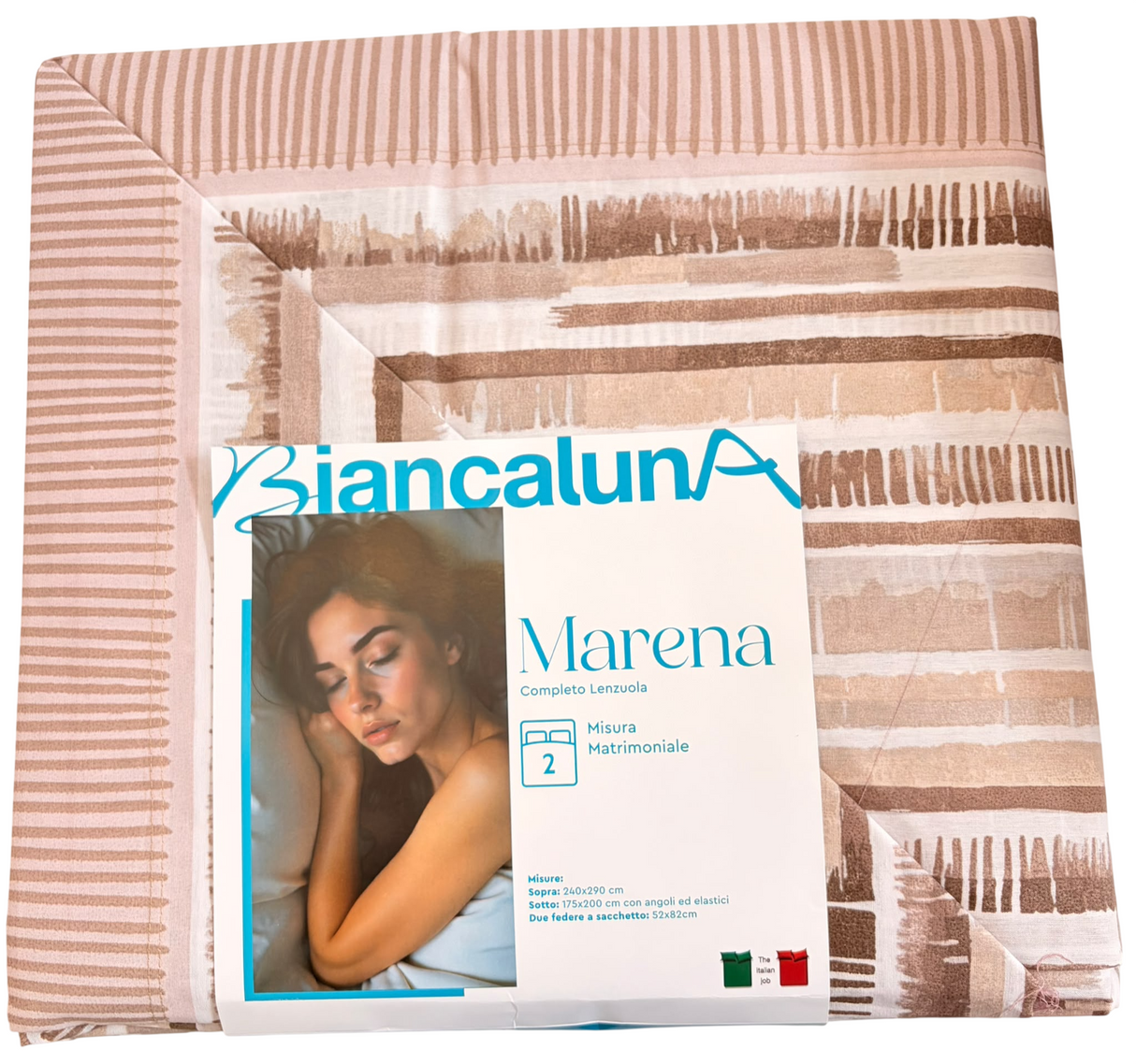 MARENA RIGHE - Biancheria Letto - BIANCALUNA