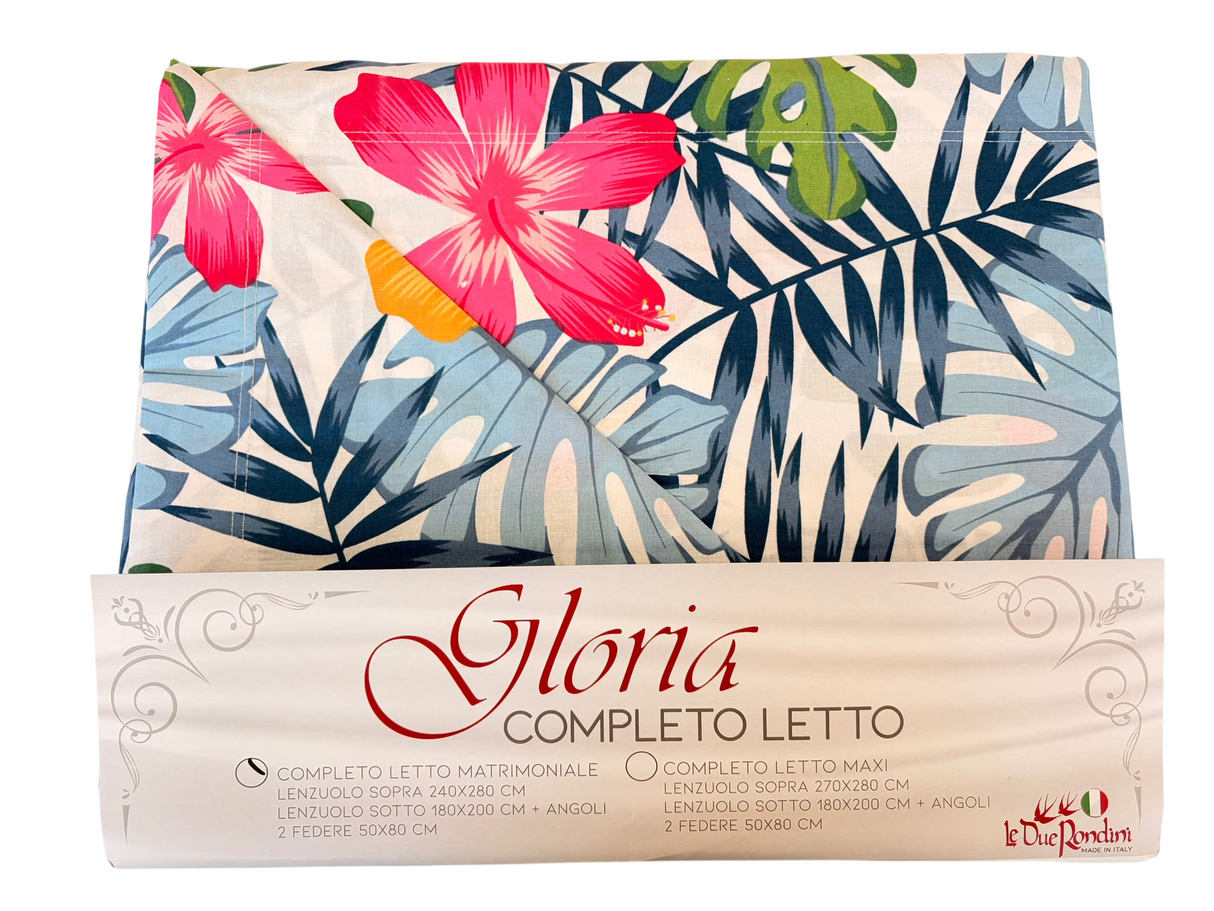 GLORIA HAWAI - Biancheria Letto - LE DUE RONDINI