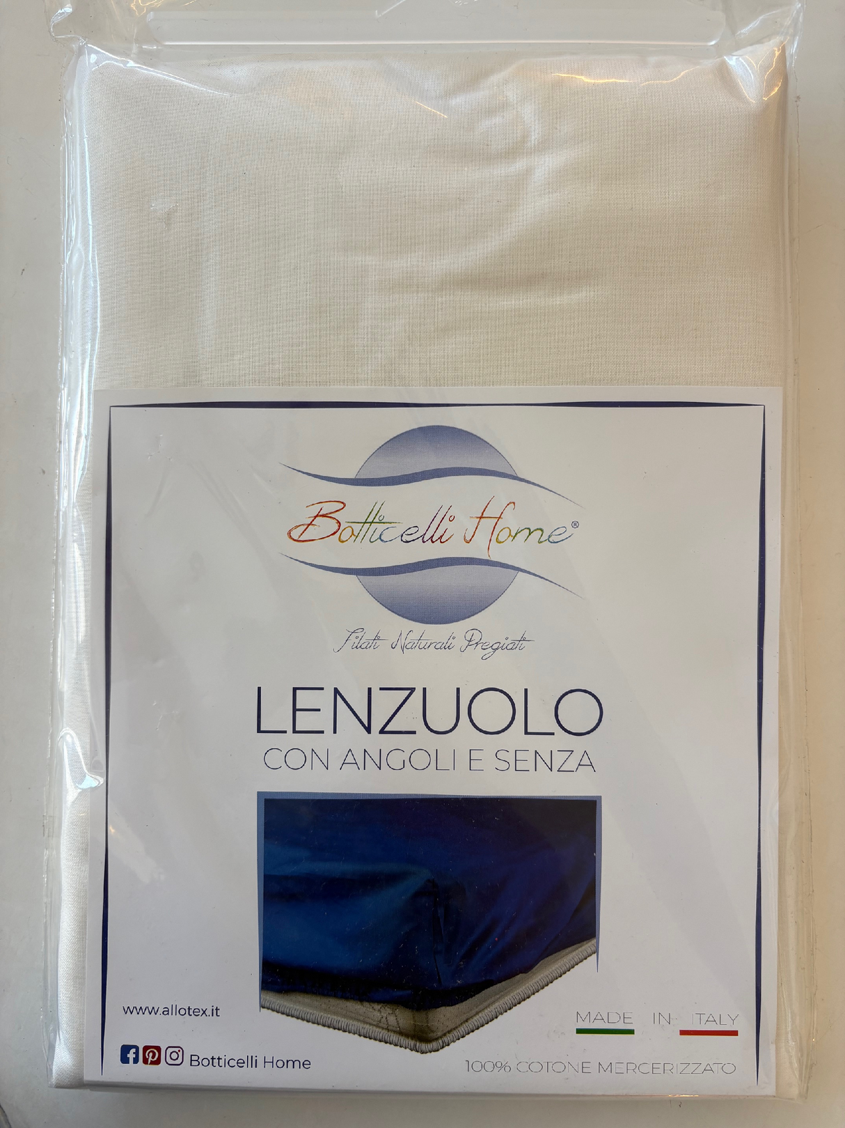 LENZUOLO CON ANGOLI - Biancheria Letto - Botticelli home