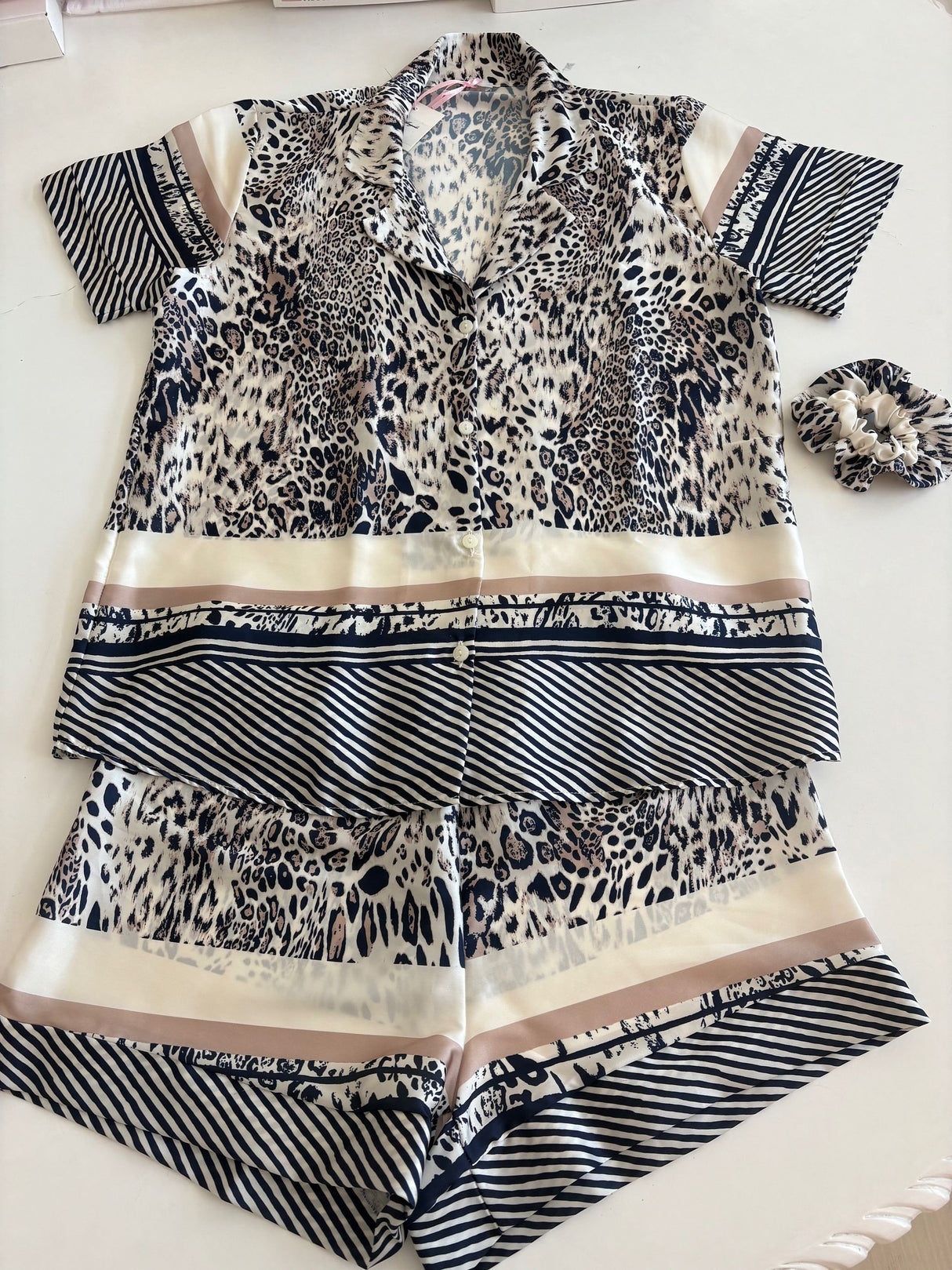 LEOPARD BLU - Pigiameria - FILO D'ANGELO