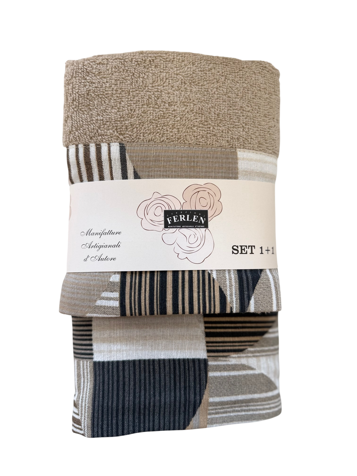 MELANIA SET 1+1 - Biancheria Bagno - FERLEN