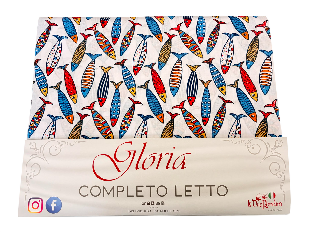GLORIA FISH - Biancheria Letto - LE DUE RONDINI
