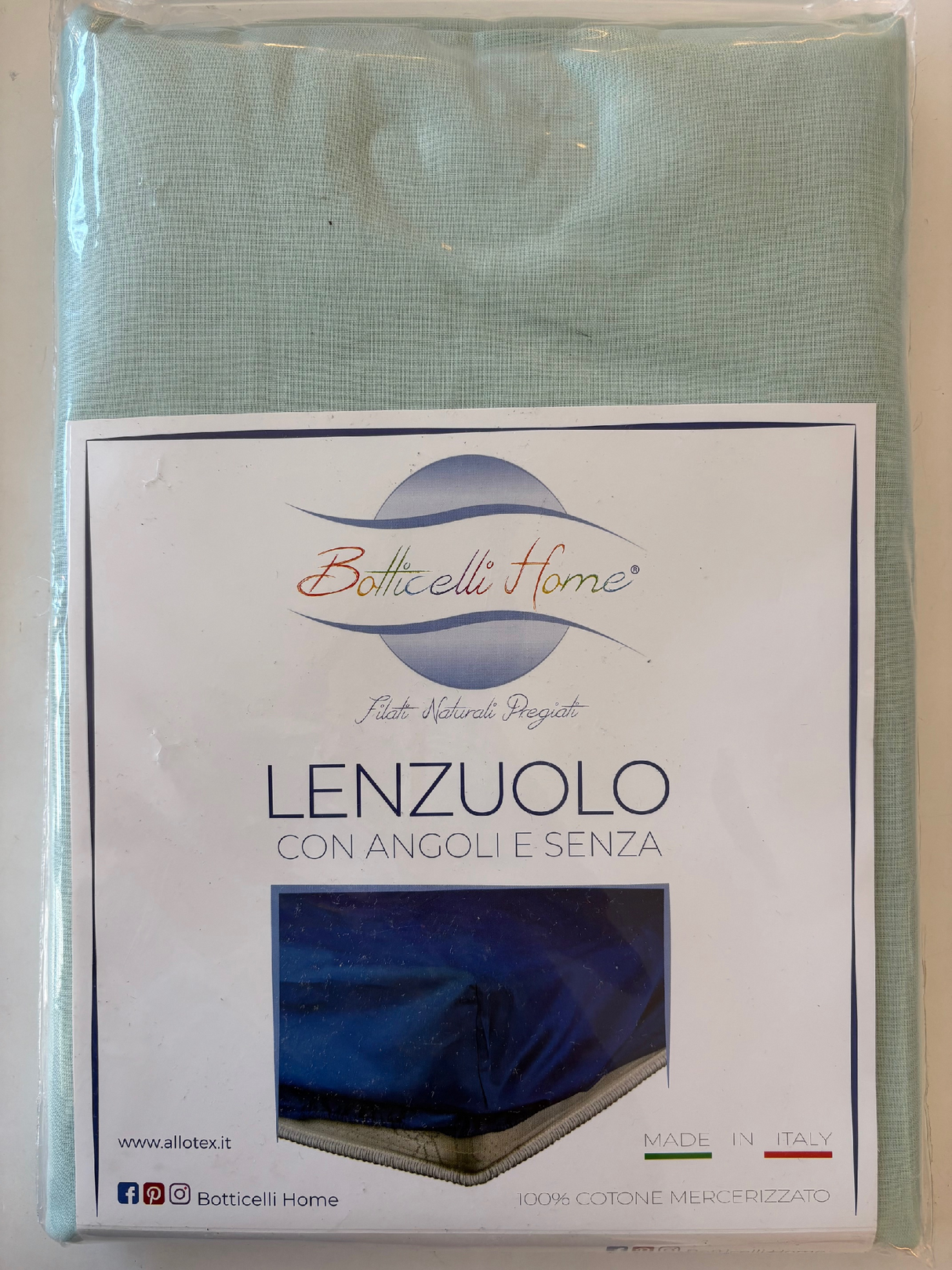 LENZUOLO CON ANGOLI - Biancheria Letto - Botticelli home