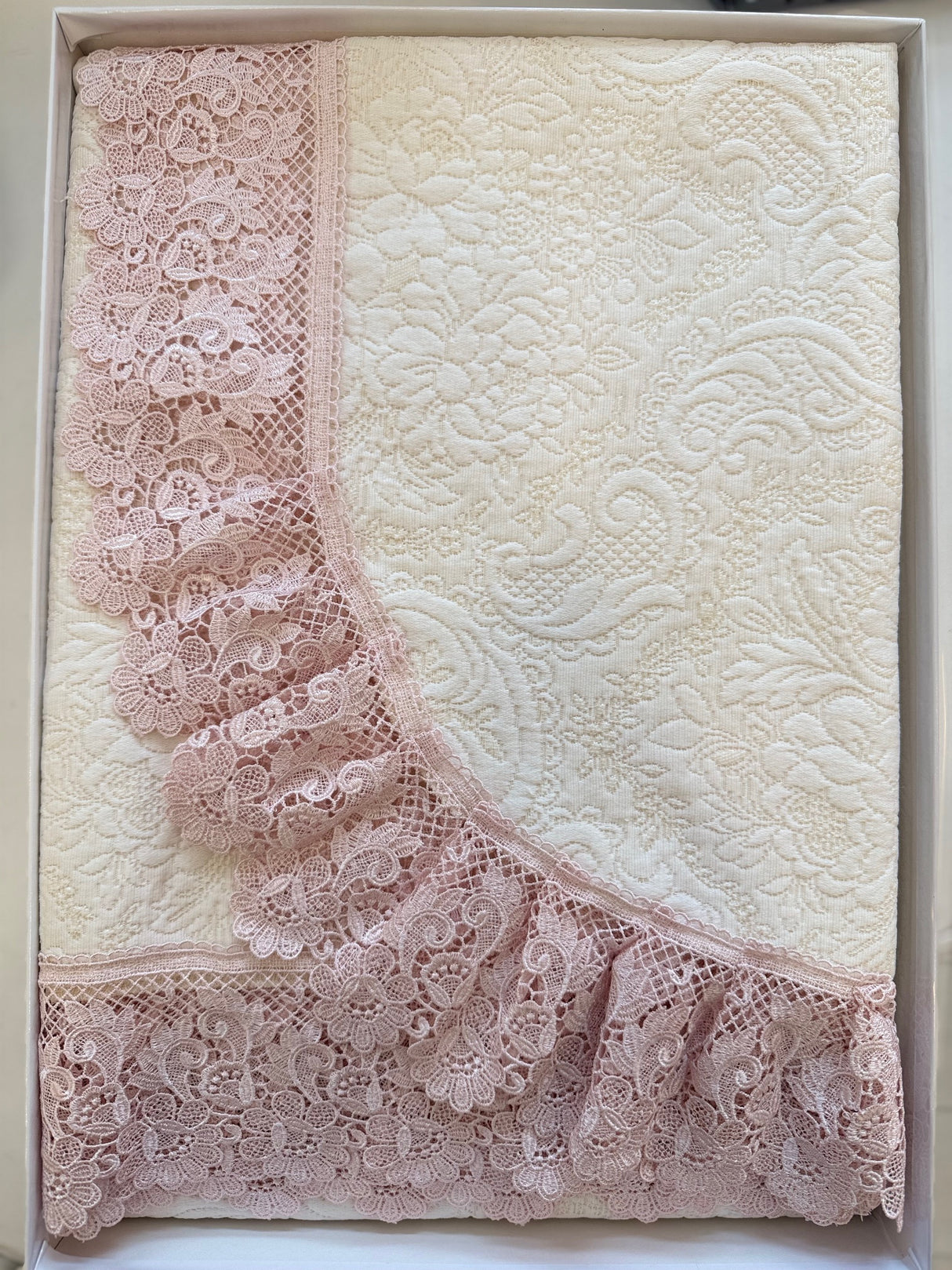 CM338 ROSE - Biancheria Letto - PIZZI E MERLETTI