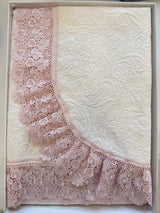 CM338 ROSE - Biancheria Letto - PIZZI E MERLETTI