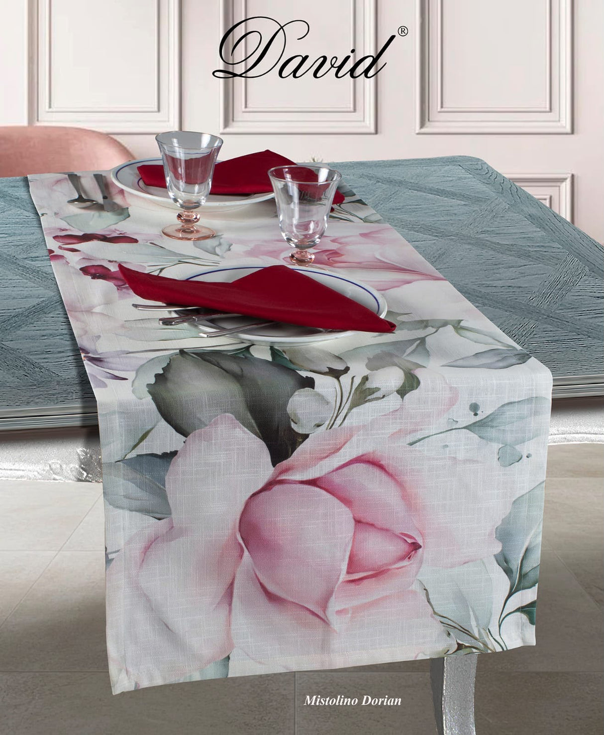 DORIAN RUNNER - Biancheria Cucina - DAVID HOME