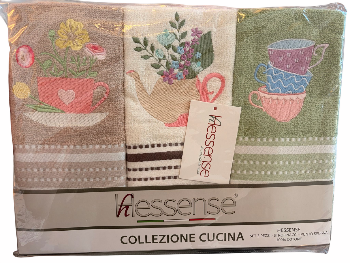 TRIS HESSENSE TAZZE - Biancheria Cucina - HESSENSE