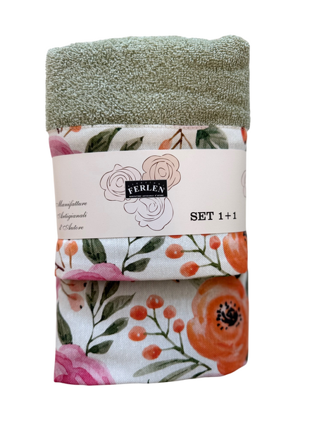 MELANIA SET 1+1 - Biancheria Bagno - FERLEN
