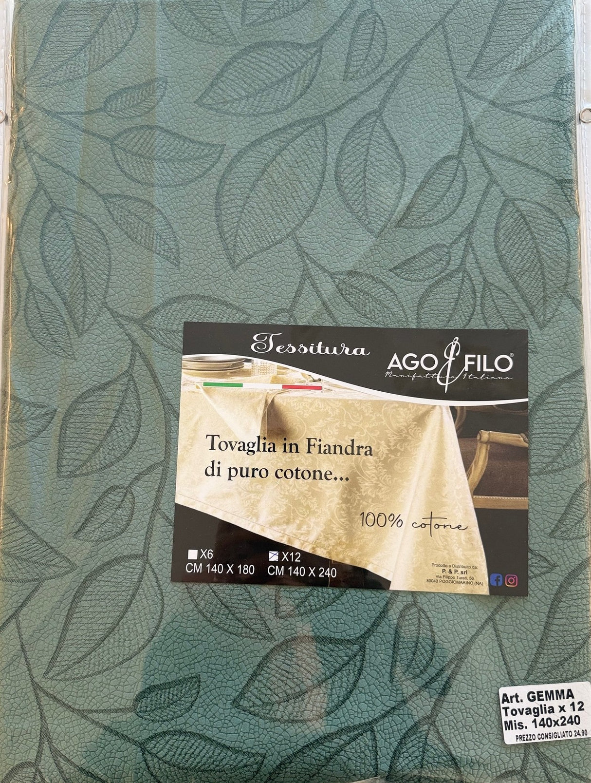 GEMMA - Biancheria Cucina - AGO&FILO