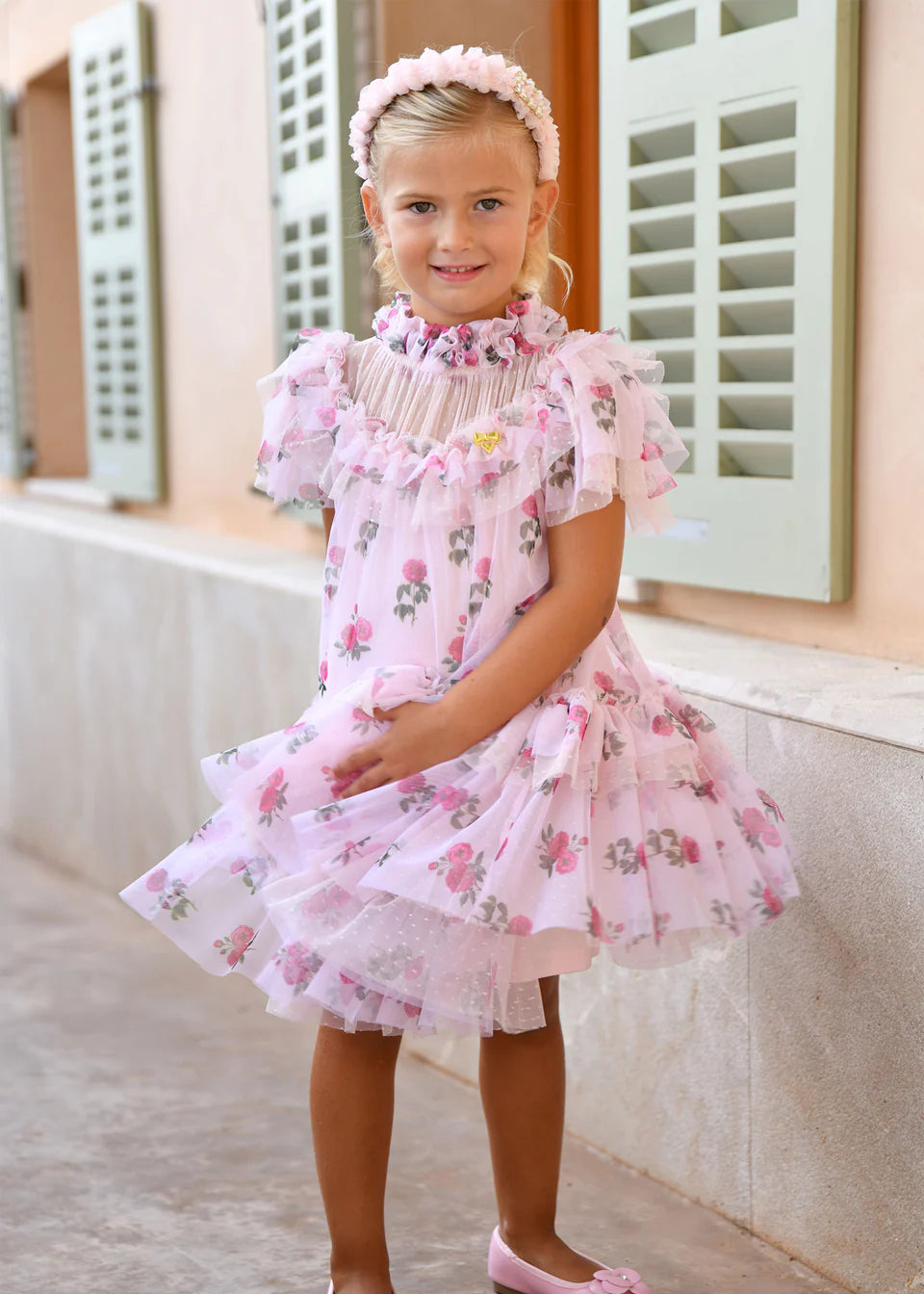 GEORGETTE TULLE DRESS - Abbigliamento bambini - ANGELS FACE