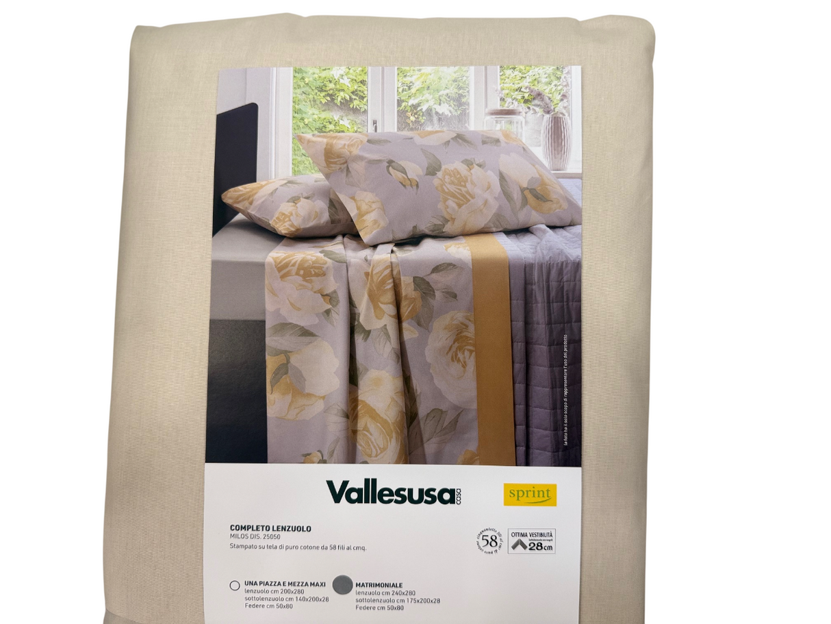 COPPIA MILOS - Biancheria Letto - VALLESUSA