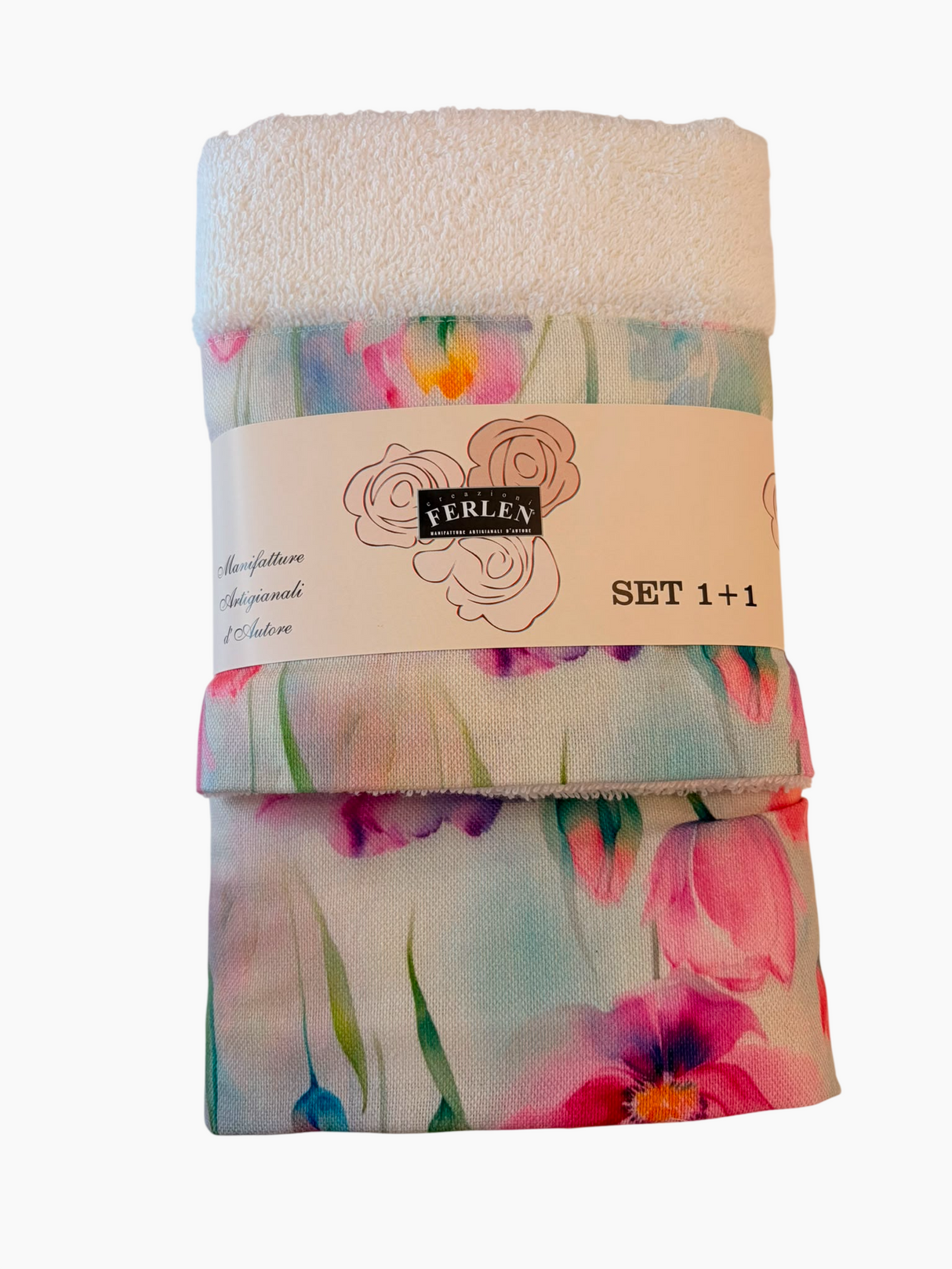MELANIA SET 1+1 - Biancheria Bagno - FERLEN