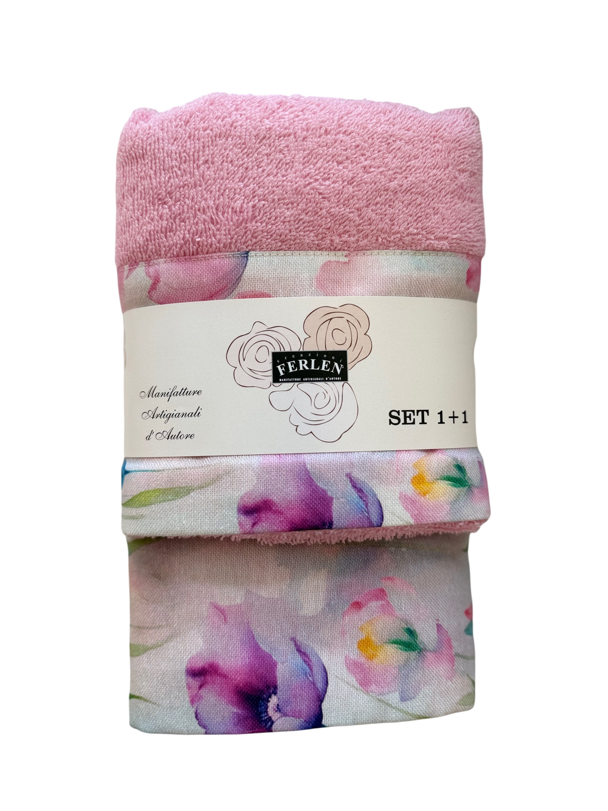 MELANIA SET 1+1 - Biancheria Bagno - FERLEN