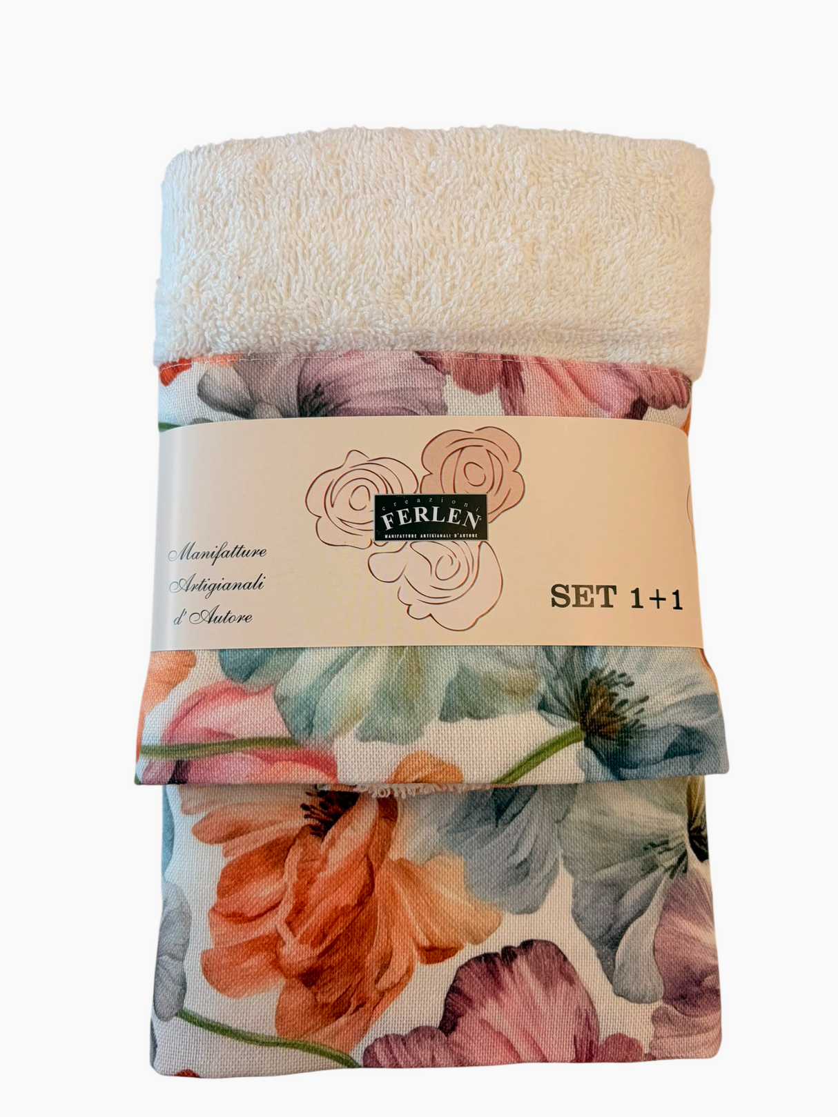 MELANIA SET 1+1 - Biancheria Bagno - FERLEN